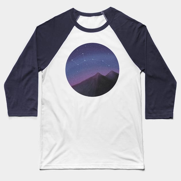 Night Sky Baseball T-Shirt by sanjidnaim